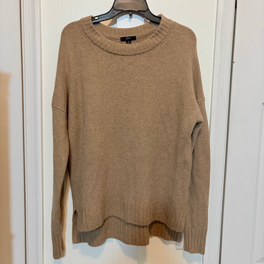 J.Crew Merino Alpaca Oversized Tan Sweater – Size Small